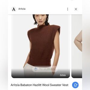 Aritzia Babaton brown wool sweater